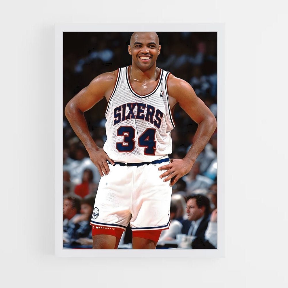 Poster Charles barkley – affiche Basketball (vue 3)